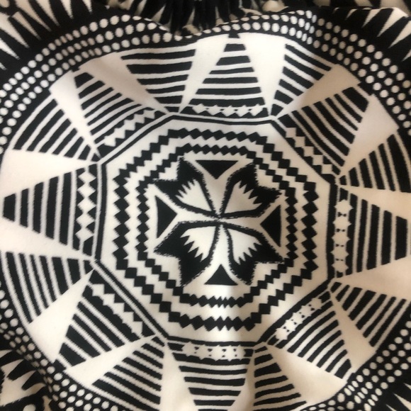 Xhiliration Geometric Print Halter Swim Top - Picture 9 of 12